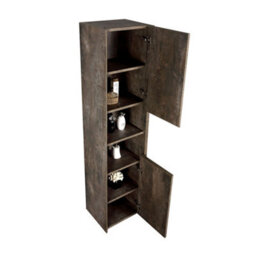 Plum&clay Rigel Wall Hung Tall Bathroom Storage Unit Metallic (H)170Cm (W)40Cm - thumbnail 5