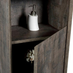Plum&clay Rigel Wall Hung Tall Bathroom Storage Unit Metallic (H)170Cm (W)40Cm - thumbnail 3