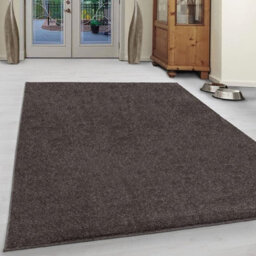 Abaseen 160X230Cm Mocha Small Large Ata Rug Modern Rugs Rectangular Size Soft Touch 9mm Pile Height Area Rugs Non Shedding - thumbnail 1