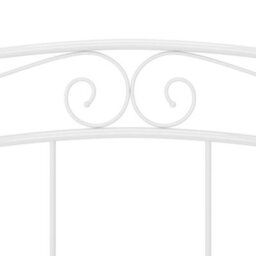 Vidaxl Bed Frame Without Mattress White Metal 180X200 Cm Super King - thumbnail 7