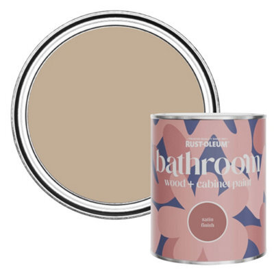 Rust-Oleum Salted Caramel Satin Bathroom Wood & Cabinet Paint 750Ml - image 1