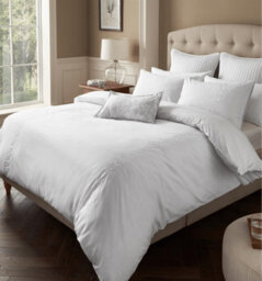 Samantha Faiers Home Alice Embroidery Double Duvet Cover Set With Pillowcases - White - thumbnail 1