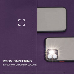 Deconovo Blackout Curtains Super Soft Tab Top Thermal Curtains Kids Curtains For Door 55 X 110 Inch Purple Grape 2 Panels - thumbnail 5