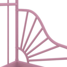 Vidaxl Extendable Bed Frame Without Mattress Pink Metal 80X130/200 Cm - thumbnail 5