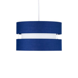 First Choice Lighting Set Of  2 Benni - Navy Blue 26Cm Pendant Shades - thumbnail 3
