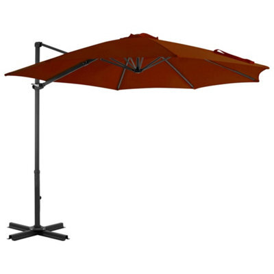 Berkfield Cantilever Umbrella With Aluminium Pole Terracotta 300 Cm - image 1