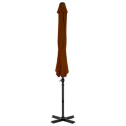 Berkfield Cantilever Umbrella With Aluminium Pole Terracotta 300 Cm - thumbnail 4