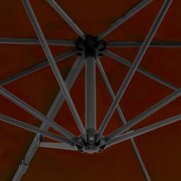 Berkfield Cantilever Umbrella With Aluminium Pole Terracotta 300 Cm - thumbnail 5