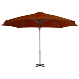 Berkfield Cantilever Umbrella With Aluminium Pole Terracotta 300 Cm - thumbnail 2