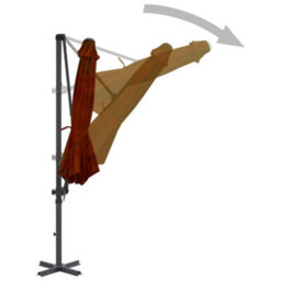 Berkfield Cantilever Umbrella With Aluminium Pole Terracotta 300 Cm - thumbnail 3