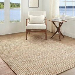 Livabliss Priya-Hand Woven Off-White Tan Jute Wool Modern High Pile Living Dining Bedroom Rug 183 X 275 Cm Easy Care, Non Shedding - thumbnail 9