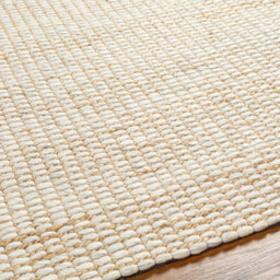 Livabliss Priya-Hand Woven Off-White Tan Jute Wool Modern High Pile Living Dining Bedroom Rug 183 X 275 Cm Easy Care, Non Shedding - thumbnail 3