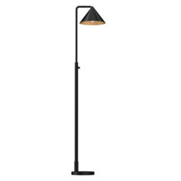 Luminosa Lighting Elstead Alora Mood Remyck Floor Lamp Contemporary Matt Black 1X E27 - thumbnail 1