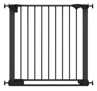 Safetots Safestep Gate, Black, 82Cm - 89Cm, Extra Low Walkthough, 67Cm Extra Wide Doorway, One Piece Extra Wide Baby Gate - image 1