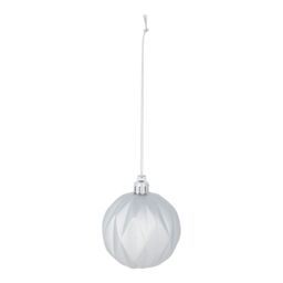Plastic Tonal Christmas Bauble Set, Pack Of 40 - Silver - thumbnail 5