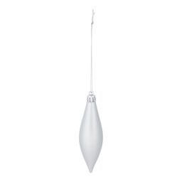 Plastic Tonal Christmas Bauble Set, Pack Of 40 - Silver - thumbnail 6