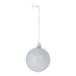 Plastic Tonal Christmas Bauble Set, Pack Of 40 - Silver - thumbnail 3