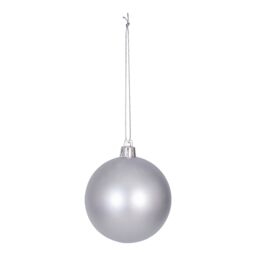 Plastic Tonal Christmas Bauble Set, Pack Of 40 - Silver - thumbnail 4