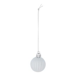 Plastic Tonal Christmas Bauble Set, Pack Of 40 - Silver - thumbnail 9