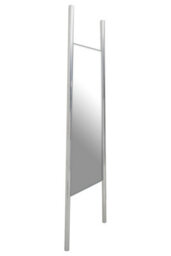 Orsina Silver Finish Frame Floor Mirror - thumbnail 2