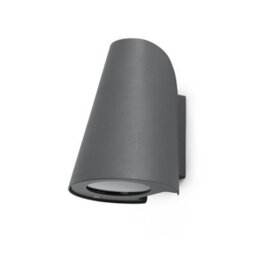 Luminosa Lighting Luminosa Tinia 1 Light Outdoor Wall Light Dark Grey Ip44, E27 - thumbnail 1