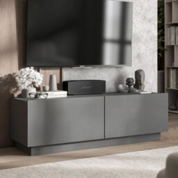 Heze Furniture Enjoy Minimalist Stand Tv Unit 2 Door Design 120Cm - Graphite - thumbnail 2