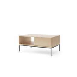 Arte Nova Oak Vincenza Coffee Table 104Cm - Minimalist Design With Smart Storage - thumbnail 1