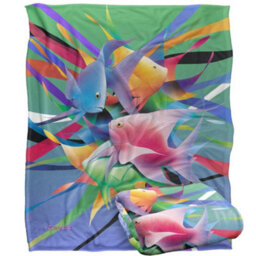 Royce Mcclure Silky Angelfish Kiss Supersoft Blanket Multicoloured (152Cm X 127Cm) - thumbnail 2