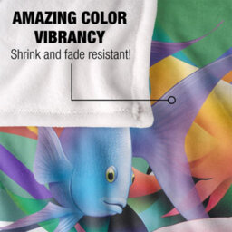 Royce Mcclure Silky Angelfish Kiss Supersoft Blanket Multicoloured (152Cm X 127Cm) - thumbnail 4