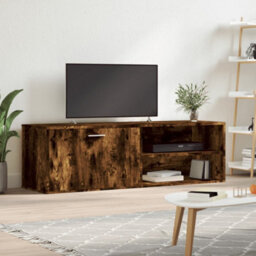 Walplus Tv Cabinet Smoked Oak 120X34X37 Cm Engineered Wood - thumbnail 1