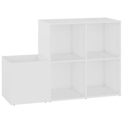 Berkfield Elegant Hall Shoe Cabinet White 105X35.5X70 Cm Engineered Wood - image 1