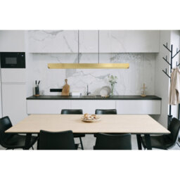 Luminosa Lighting Luminosa Ethan Bar Pendant Ceiling Light Brass-Coloured Antique Led Dimmable 2700-6000K Touch Dimmer - thumbnail 6