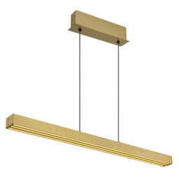 Luminosa Lighting Luminosa Ethan Bar Pendant Ceiling Light Brass-Coloured Antique Led Dimmable 2700-6000K Touch Dimmer - thumbnail 4