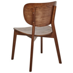 Beliani Set Of 2 Dining Chairs Overly Wood Brown - thumbnail 6