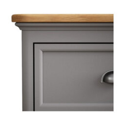 Furniture 48 Ashton Oak And Light Grey Painted 2 Over 3 Chest Of Drawers - thumbnail 4