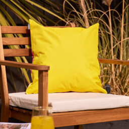 Icon Indoor And Outdoor Print Waterproof Filled Cushion Yellow - thumbnail 2