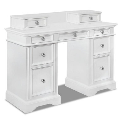 Statement Furniture Gainsborough Dressing Table With Extension Drawers And Crystal Handles - image 1