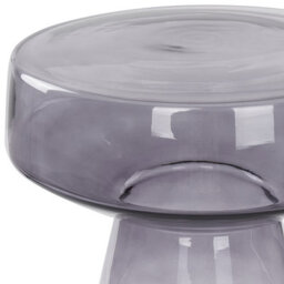 Beliani  Side Table Laguna Glass Grey - thumbnail 5