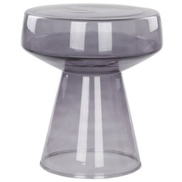 Beliani  Side Table Laguna Glass Grey