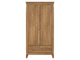 Arte Bergen 102 Cm 2 Door Wardrobe With Drawer Golden Sibiu Larch - thumbnail 2