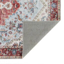 Washable Rug, Bordered Rug, Floral Traditional Rug, Persian Rug For Bedroom, Living Room, & Dining Room-120Cm X 170Cm - thumbnail 2