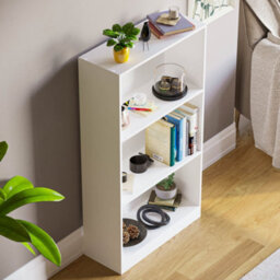 Lassic Vida Designs Cambridge White 3 Tier Medium Bookcase Freestanding Shelving Unit (H)1080mm (W)600mm (D)240mm - thumbnail 6
