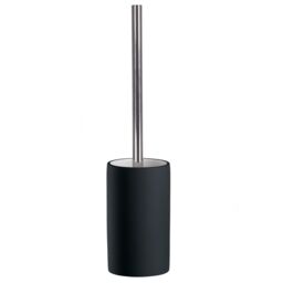 Kleine Wolke Pur Matt Black Ceramic Toilet Brush & Holder - thumbnail 2
