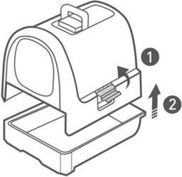 Keter Curver Cat Litter Box- Antharcite - thumbnail 5