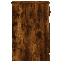 Berkfield Durable Side Cabinet With Drawer Smoked Oak 40X50X75 Cm Engineered Wood - thumbnail 7