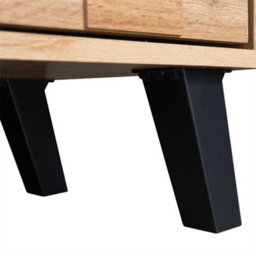 Abrihome 160.5 X 35.5 X 45 Cm, Modern Tv Cabinet With 2 Doors And 2 Open Shelves (Color May Vary Slightly Depending On Lighting) - thumbnail 9