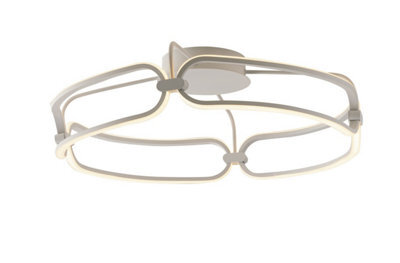 Luminosa Lighting Luminosa Infinity Integrated Led Circular Flush Ceiling Pendant - 60Cm, White, 4000K