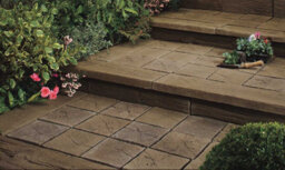 Sleeper Paving 225 X 225 X 45 Brown Oak - Full Pallet Of 40 - Bowland Stone - thumbnail 2