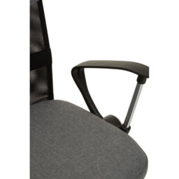 Orsina Ergonomic Grey Home Office Chair With Chrome Arms, Comfortable Design Work From Home Chair, Movable Chair - thumbnail 7