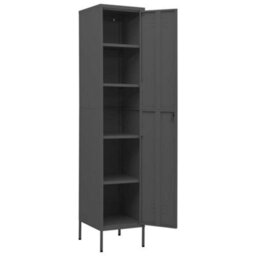 Vidaxl Locker Cabinet Anthracite 35X46X180 Cm Steel - thumbnail 6